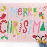 47x35" Bamboo Mat, Merry Christmas Bright