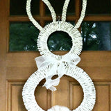 Wicker Bunny Door Decor