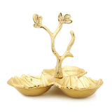 Gold Leaf 3 Section Dish
