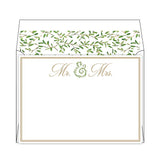 Mr & Mrs Floral Med Social Set
