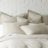 Washed Linen Sham-Natural