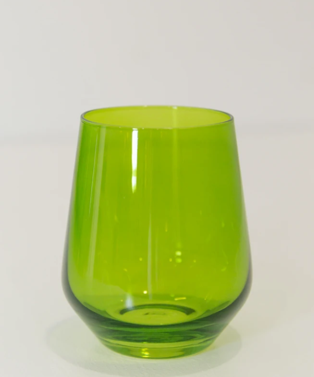Estelle Colored Glass Stemless Wine