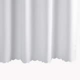 Matouk Diamond Pique Scallop Shower Curtain-72"