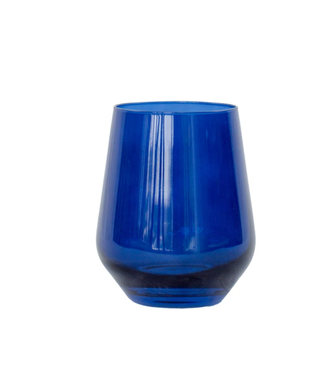 Estelle Colored Glass Stemless Wine