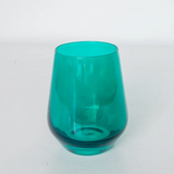 Estelle Colored Glass Stemless Wine