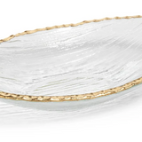 Clear Gold Rimmed Bowl-LG