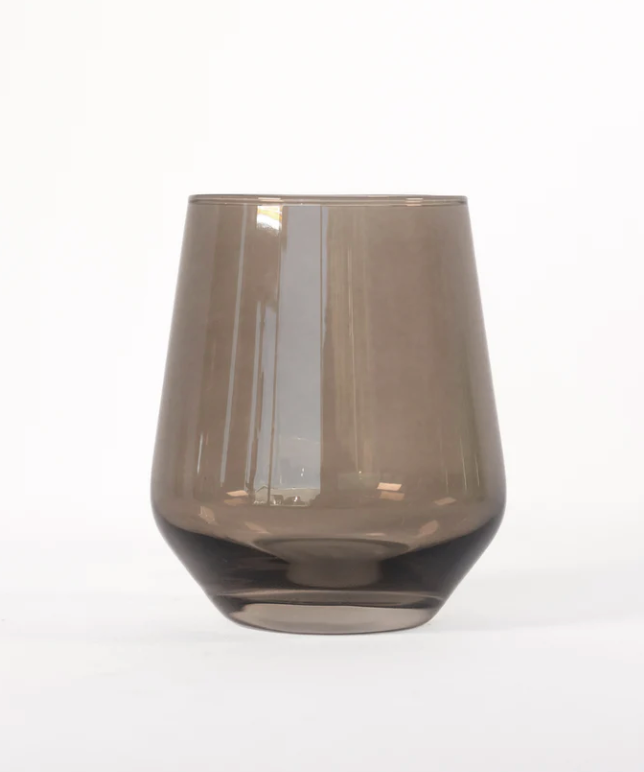 Estelle Colored Glass Stemless Wine