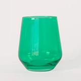 Estelle Colored Glass Stemless Wine