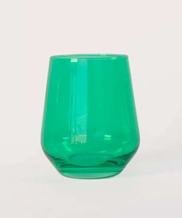 Estelle Colored Glass Stemless Wine