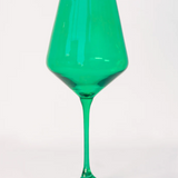 Estelle Colored Wine Glass Stemware