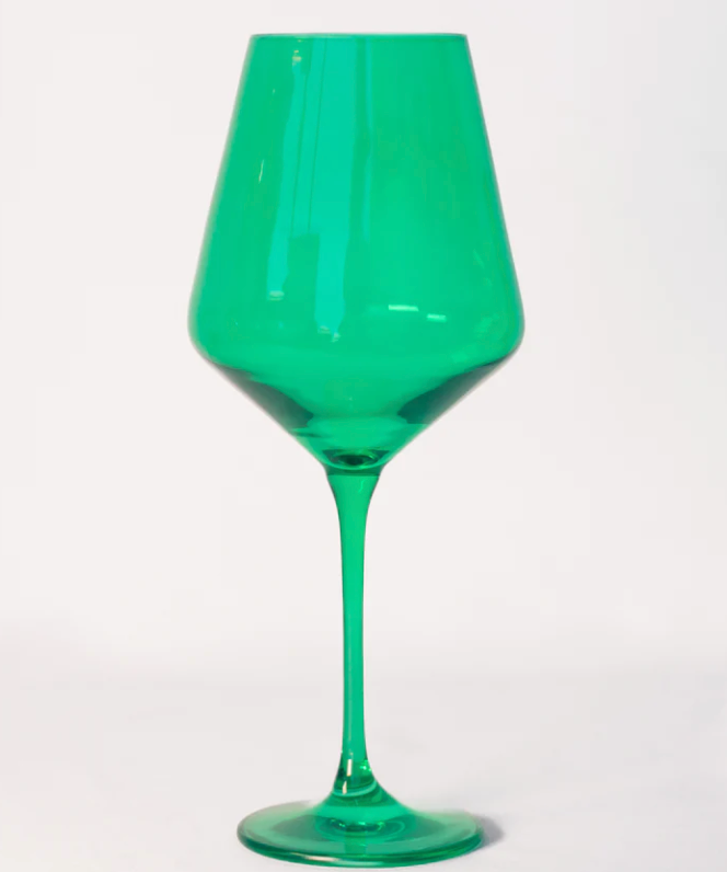 Estelle Colored Wine Glass Stemware