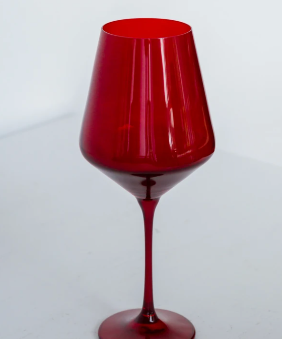 Estelle Colored Wine Glass Stemware
