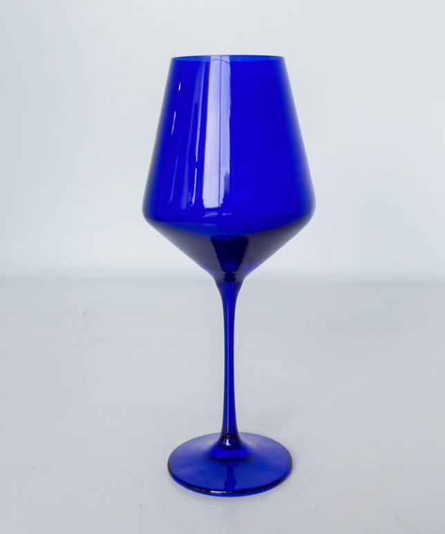 Estelle Colored Wine Glass Stemware