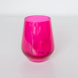 Estelle Colored Glass Stemless Wine