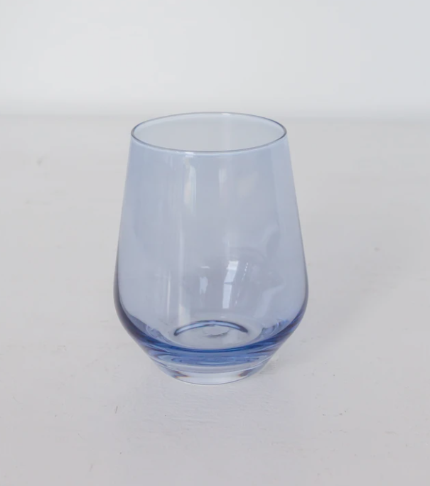 Estelle Colored Glass Stemless Wine