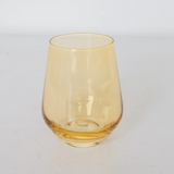 Estelle Colored Glass Stemless Wine