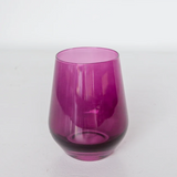 Estelle Colored Glass Stemless Wine