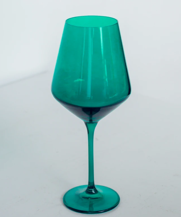 Estelle Colored Wine Glass Stemware