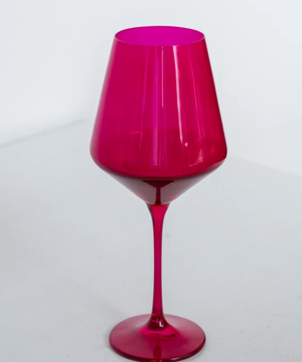 Estelle Colored Wine Glass Stemware