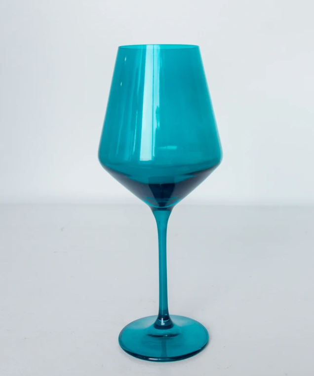 Estelle Colored Wine Glass Stemware