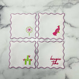 Embroidered Cocktail Napkins