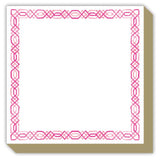 Handpainted Interlocking Chain Pink Luxe Pad