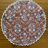 Tawny Brown Table Decor Cotton Round Place Mats