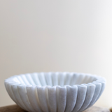 Marble Fluted Scalloped Bowls