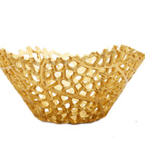 Lattice Design Gold Bowl
