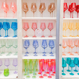 Estelle Colored Wine Glass Stemware