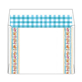 Handpainted Geometric Coastal Med. Social Set