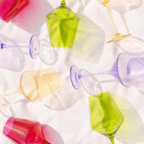 Estelle Colored Wine Glass Stemware