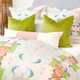 Laura Park Monet’s Garden-Green Linen Duvet